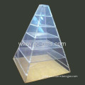 Pyramid-shaped Acrylic 7-lyer Countertop Showcase 